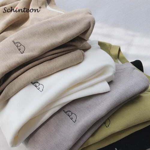 Женские длинные футболки Schinteon China At AliExpress