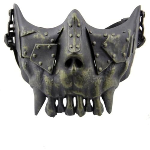 Skeleton Skull MilitaryTactical Lower Half Face Mask CS Wargame Protective Halloween Party Cosplay Outdoor Paintball Airsoft