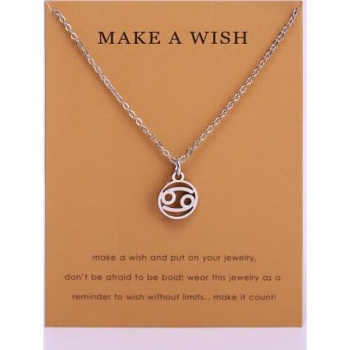 Constellations Zodiac Necklace Capricorn Aquarius Pisces Aries Taurus Gemini Cancer Leo Virgo Libra Scorpio Sagittarius Jewelry