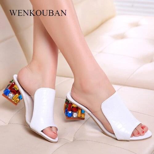 Обувь на среднем каблуке WENKOUBAN China At AliExpress