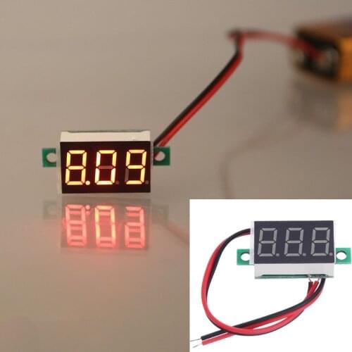1 Pc 0.36" Digital Voltmeter DC 4.5-30V 2 Wires Red LED Display Panel Voltage Meter