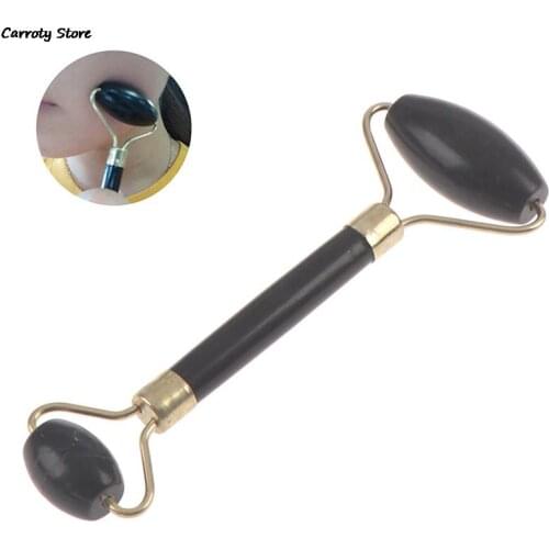 1PCS Natural Jade Roller Double Head Stone Roller Slimming Lift Face Massager Beauty Skin Care Tools Eye Facial Massage New
