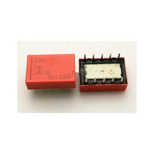 10pcs/lot relay EA2-12 EA2-12NU 10PIN 1A Can replace TQ2-12V G6H-2-12V
