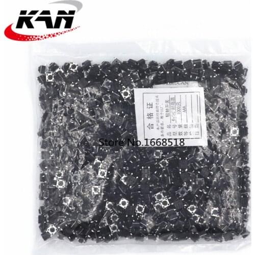 1000pcs/lot Mini Micro Momentary Tactile Push Button Switch 6*6*5mm 4 pin ON/OFF keys button SMD 6*6*5