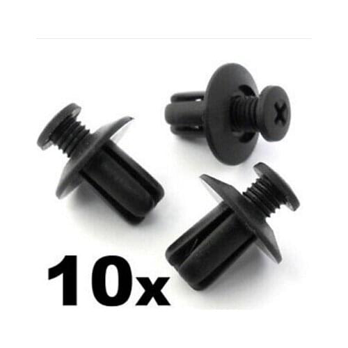 10x For Mazda Plastic Trim Clips Scrivets- For wing & wheel arch linings mudguar