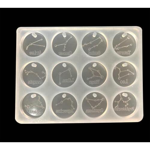 Twelve Constellations Decor Epoxy Resin Silicone Mold Jewelry Fillings Pendant Accessory DIY Charms Handmade Cabochon Craft