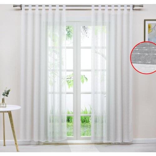 2pcs/lot Window Curtain White Raindrops Sheer Tulle Voile Fabric Screening Window Treatment for Living Room