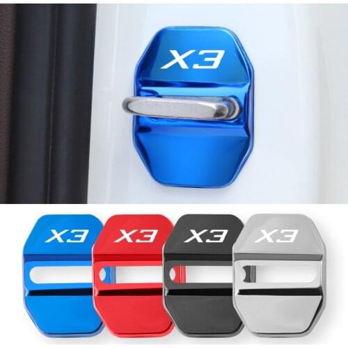 4 pcs Car Door Lock Protective Cover Stickers For BMW E28 E30 E34 E36 E39 E46 E53 E61 E62 E70 E87 E90 E91 E92 X1 X2 X3 X4 X5 X6