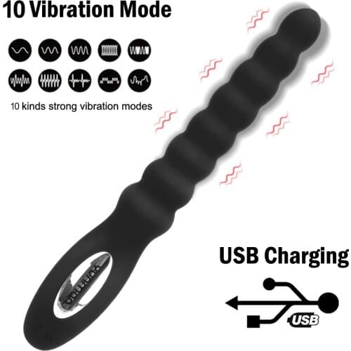 Anal Plug Vibrator Sex Toys For Men Women Couples Silicone Butt Plug Dildo Unisex Intimate 10 Speed Dual Motor Vibrators