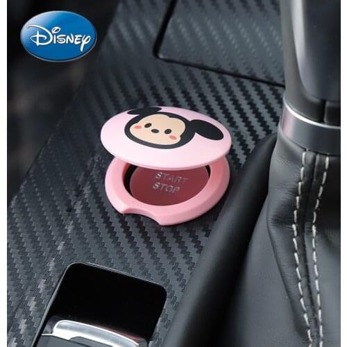 Disney Mickey Mouse Minnie One-button Start Button Decorative Protective Cover Stickers Ignition Device Switch Decorative