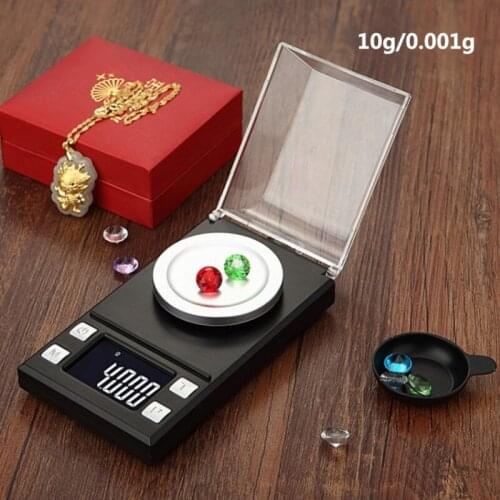 Carat Electronic Weight Scale Toner 0.001g Precision Balance Jewelry Scale Pocket 10-100G LCD Large Screen Multifunction