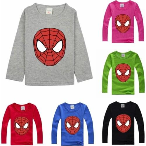 Boys' Long-sleeved T-shirt, Childrens Cotton Round Neck T-shirt, Spring and Autumn Style Childrens Bottoming Shirt, Casual Top
