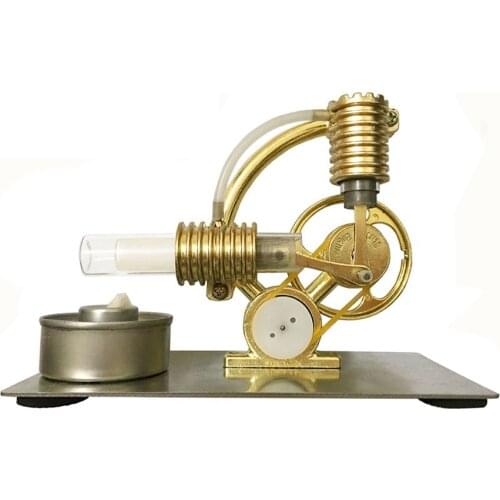 Hot Air Heating Stirling Engine Motor Generator Model Science Education Toy Kit