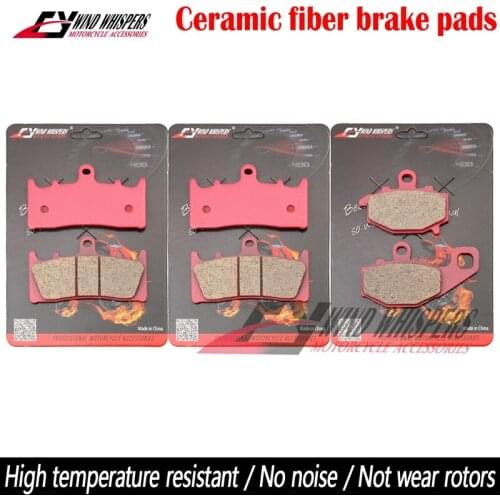 Motorcycle Ceramic Front Rear Brake Pads For Kawasaki Ninja ZX-6R ZX6R ZX 6R 1998-2001 ZX6R ZX636 2002