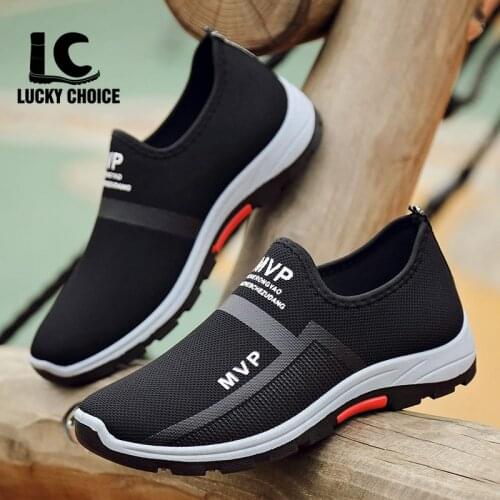 Summer Mesh Men Shoes Lightweight Sneakers Fashion Casual Walking Shoes Breathable Slip Lucky Choice Loafer Zapatillas Hombre