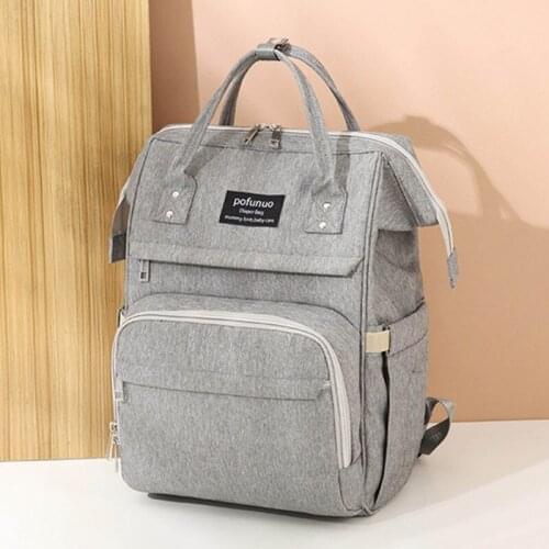 Multifunctional Travel Back Pack Large Capacity Baby Bags Maternity Baby Changing Bags with Insulated Pockets Stroller Straps