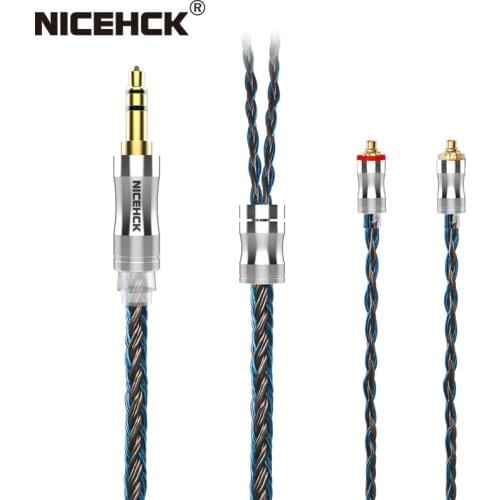 NiceHCK C24-2 24 Core Silver Plated Copper Alloy Copper Headset Cable 3.5mm/2.5mm/4.4mm MMCX/NX7/QDC/0.78 2Pin for MK3 LZ A6 A7