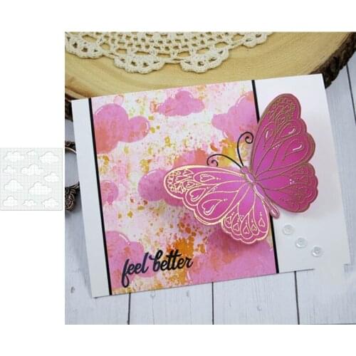 Cloud Hollow Board Metal Cutting Diary Dies And Stamps Stencils For Scrapbooking Stamps Embossing Mold Diy Paper Cards Craft