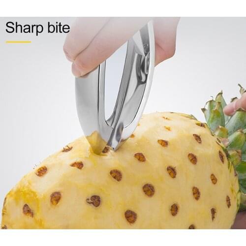 Stainless Steel Pineapple Peeler Pineapple Eye Peeler Simple Pineapple Knife Cutter Practical Seed Removal Home Fruit Tool