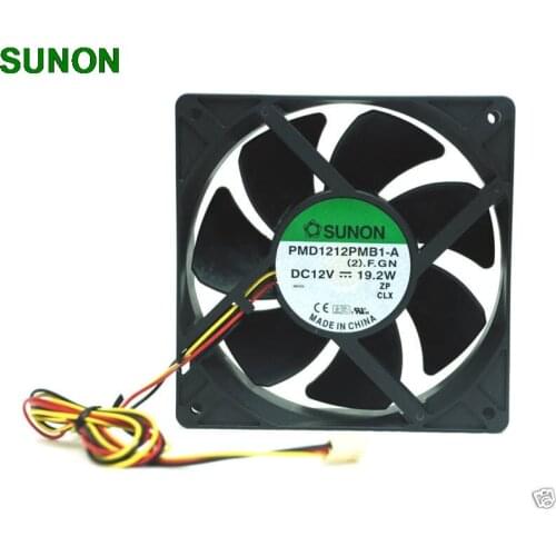 For Sunon DC Fan PMD1212PMB1 12CM 1238 12038 120*120*38MM 12x12x3.8cm 12V 19.2W Cooling fan