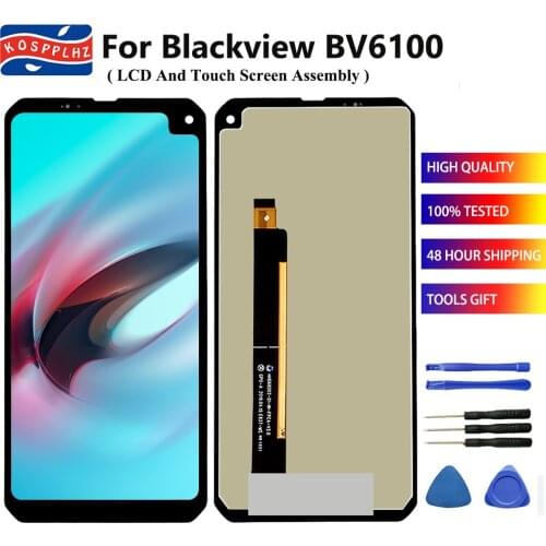 K0SPPLHZ Original For Blackview BV6100 LCD Display + Touch Screen Digitizer Assembly Replacement 6.88" BV6100 Cell phone + tools