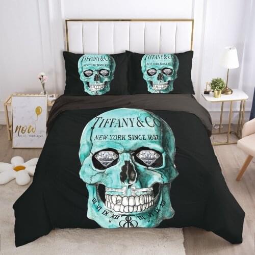 Skull Deadpool Duvet cover set 240x220 200x200 Bedding set Twin Queen King Double Bed linens Quilt cover Bedclothes blue