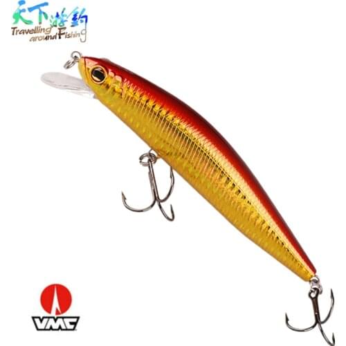 TAF Quality Professional Sinking Minnow Fishing Lure 12.5cm 40g Hard Bait with VMC Treble Hooks Isca Artificial Wobblers Lure