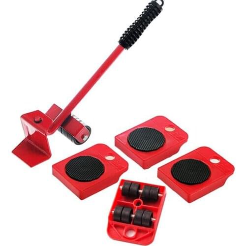 Professional Furniture Mover Tool Set Heavy Stuffs Transport Lifter Wheeled Mover Roller with Wheel Bar Moving Hand Device