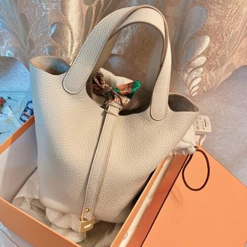 Simple Small PU Leather Bucket Bags For Women 2021 New Fashion Shoulder Handbag Female Travel Shoulder bags