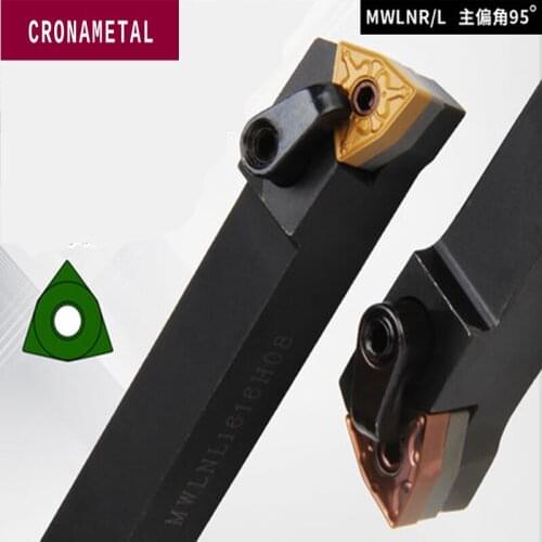 CRONAMETAL External lathe tools Right/Left Turning Tool MWLNR1616H08/MWLNL2020K08