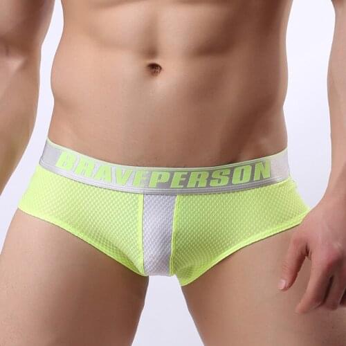 Sexy Men Underwear Boxer Shorts Low Waist Solid Man Male Gay Hot Bulge Underpants BRAVE PERSON Brand Top Quality Nylon/Spandex