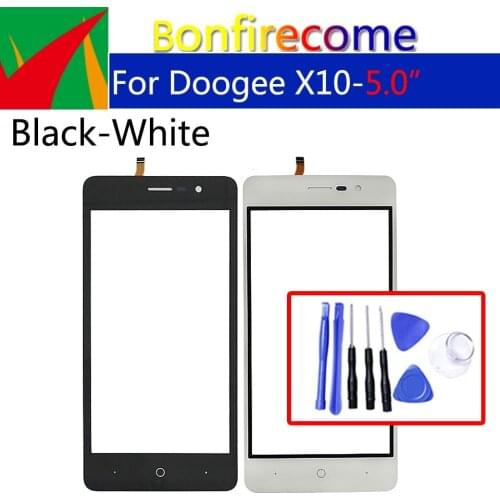 Touchscreen For Doogee X10 Touch Screen Panel Digitizer Sensor Replacement Touch Glass Lens No Lcd 5.0 inch