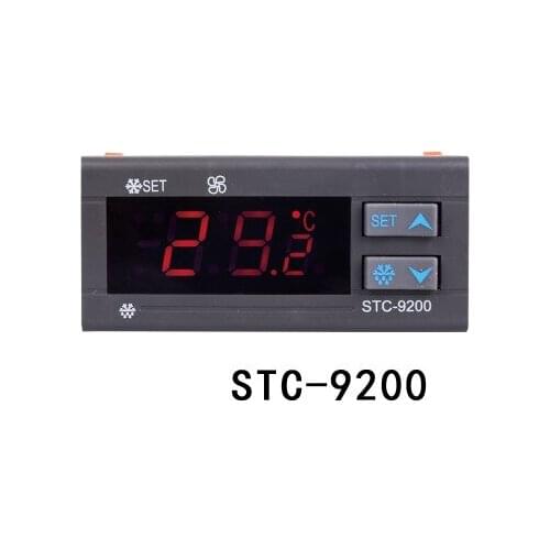 STC-9200 AC / DC 12V temperature controller with refrigeration defrost fan alarm function and two sensors