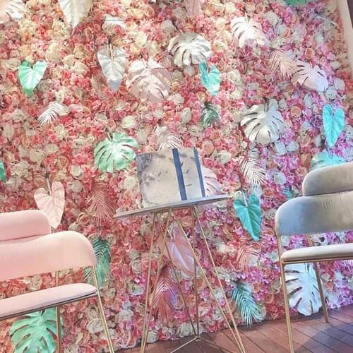 Wedding Background Wall Decoration Flower Wall Hanging Artificial Plant Leaves Wall Hanging Decoration Home Party Hotel Decor