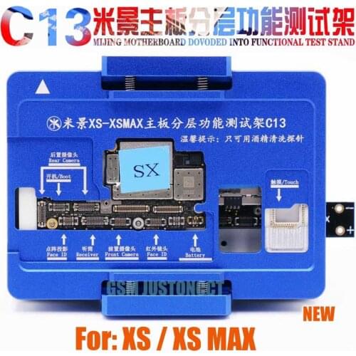 MiJing C13 For iPhone X Xs/Xs Max Board Function Testing No Meed Welding Upper and Lower Main Board Tester Maintenance Fixture