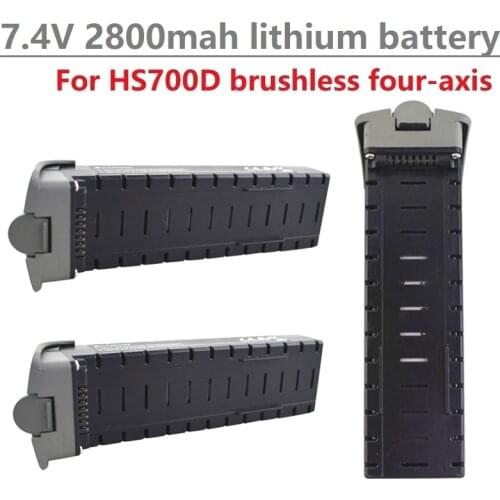 1/2/3/5pcs 7.4V 2800mah lithium battery for HS700D drone brushless four-axis aircraft accessories remote control drone battery