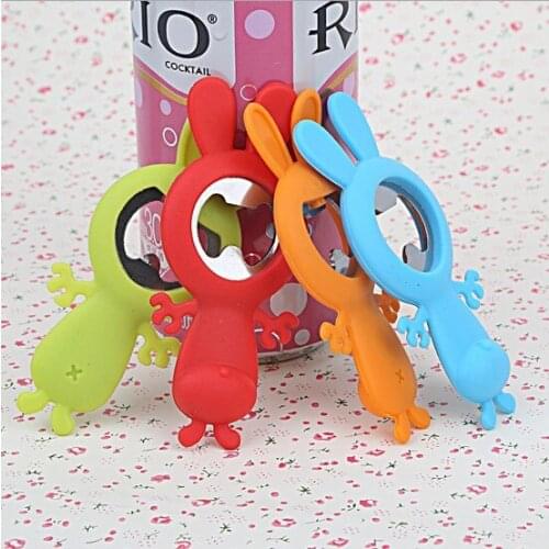 1PC Creative cute multifunction silicone bottle opener beer fridge openers kitchen tools beer bottle openers Cooking Tool LB 335