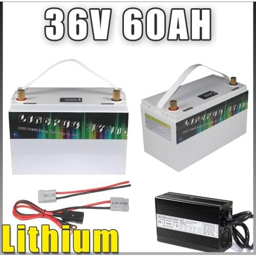 36V 60AH Lithium Rechargeable Battery Electric bicycle scooter LCD display IP68 Waterproof 36V Battery