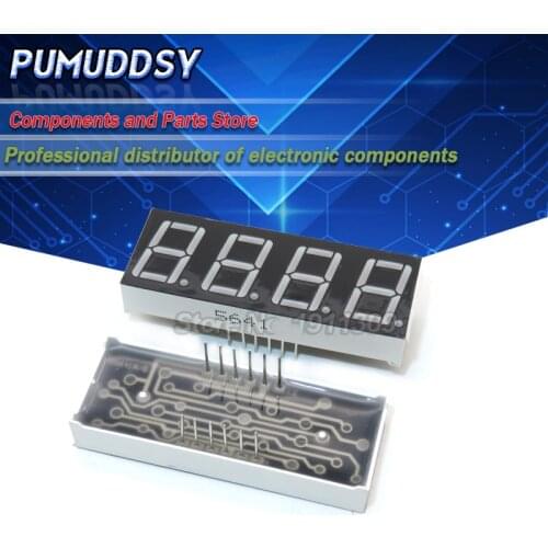 5PCS 7 segment Common Cathode Common Anode 4 Bit digital Tube 0.56inch Red LED Display LED Digital tube