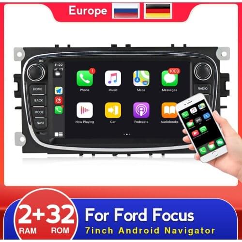 Navifly Car radio Android Multimedia System For Ford Focus S-Max Mondeo 9 Galaxy C-Max 2din NO DVD support carplay BT WIFI SWC