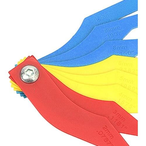 Car Automotive Brake Pad Scale Measure Feeler Lining Thickness Gauge Tools