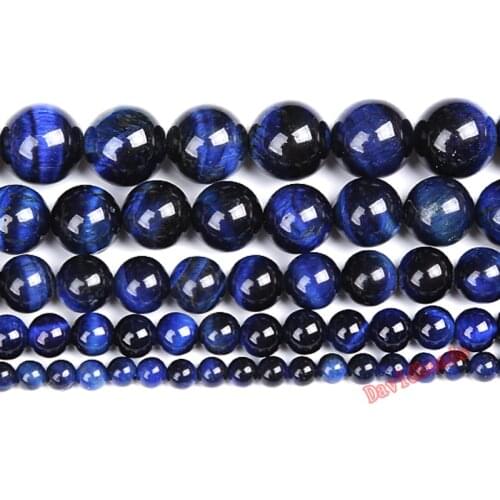 Free Shipping Natural Stone Blue Lapis Lazuli Tiger Eye Agat Round Loose Beads 8 10 12 MM Pick Size 16" Strand