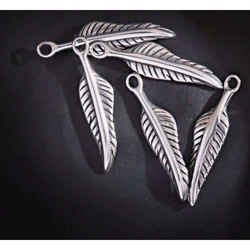 Tibetan Silver Color Leaf Beads Handmade Alloy Pendant Spacer Beads For Jewelry Making Loose Beads Jewelry Fashion Accessories