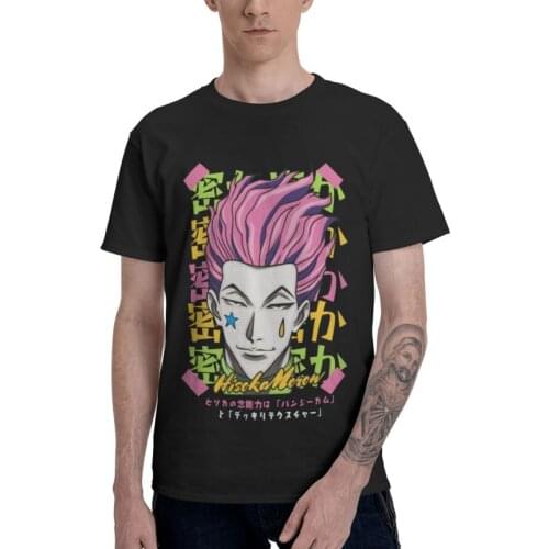 Hunter X Hunter Manga Anime T-shirt Men Graphic T Shirt Short Sleeve 100% Cotton Harajuku Hxh Hisoka Morow Tshirt Urban Tees Top