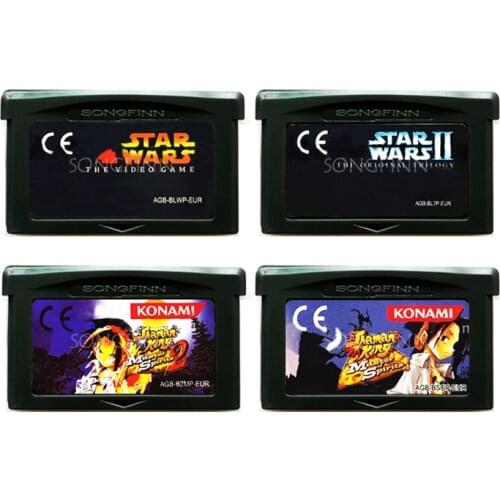 Shaman King Master of Spirits 1 2 Star Wars Memory Cartridge Card for 32 Bit Video Game Console