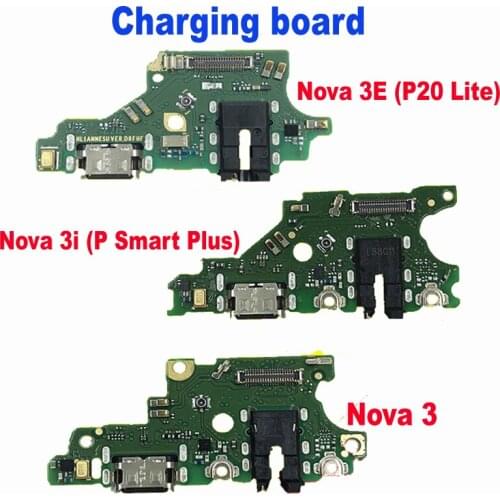 Best Working For Huawei P Smart Plus Nova 3i / Nova 3e p20 lite / Nova 3 usb charging board & mainboard flex cable main parts