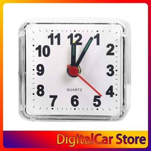 Small Square Crystal Alarm Clock Creative Cute Alarm Clock Bedroom Bedside Office Electronic Clock