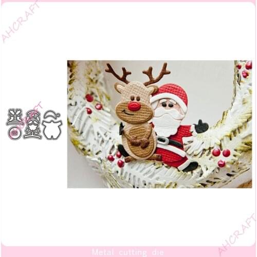 Santa Claus Doll Metal Cutting Dies for DIY Scrapbooking Photo Album Decorative Embossing PaperCard Crafts Die2020
