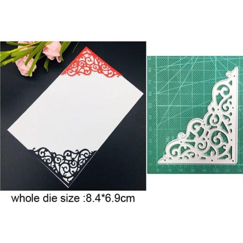 Metal cutting dies cut die mold lace corner frame decoration Scrapbooking dies paper craft knife mould blade punch stencils dies