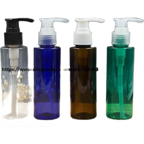120ML few color Plastic PET bottle with plastic pump for lotion/emulsion/shampoo/foundation/cosmetic packing skin care